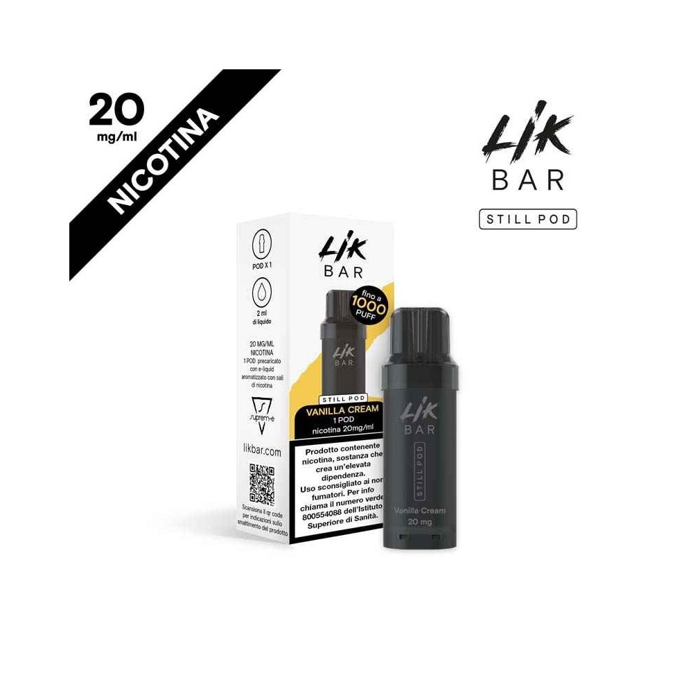 LIK BAR STILL POD -  VANILLA CREAM - NICOTINA 20