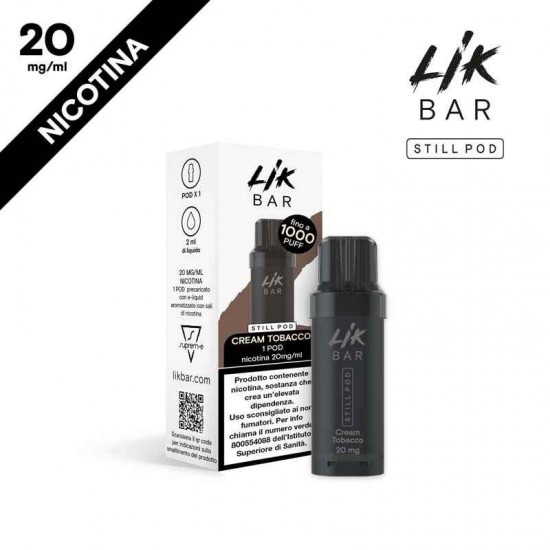 LIK BAR STILL POD -  CREAM TOBACCO - NICOTINA 20